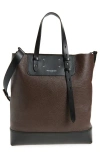 Maison Margiela Textured Leather Tote Bag With Dual Handles
