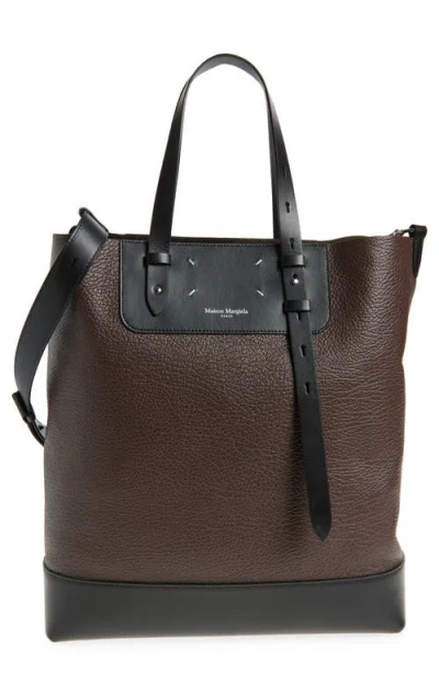 Maison Margiela Colorblock Leather Vertical Tote