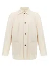 Maison Margiela Collared Jacket With Front Pockets And Long Sleeves In Multi