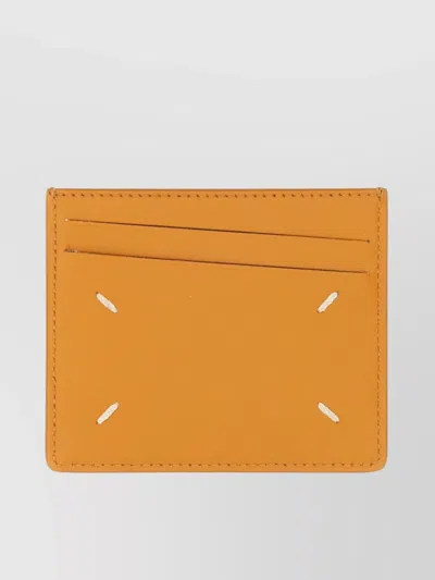 Maison Margiela Compact Stitched Leather Card Holder