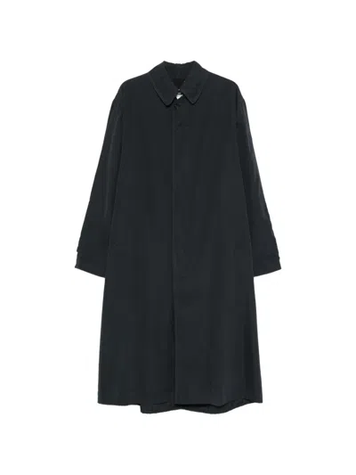 Maison Margiela Concealed-fastening Pocket Coat In Black
