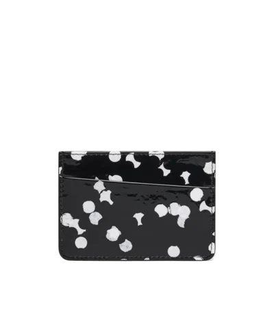 Maison Margiela Confetti-print Four-stitch Card Holder In Multi