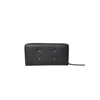 Maison Margiela Continental Wallet In Soft Grained Calf Leather With Zip Closure In Black