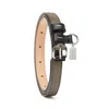 Maison Margiela Contrast Leather Belt Unisex Graphite And Black