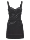 MAISON MARGIELA CONTRAST STITCHING CORSET DRESS