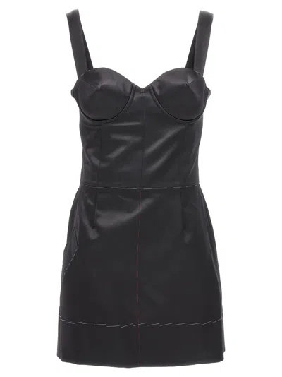 MAISON MARGIELA MAISON MARGIELA CONTRAST STITCHING CORSET DRESS