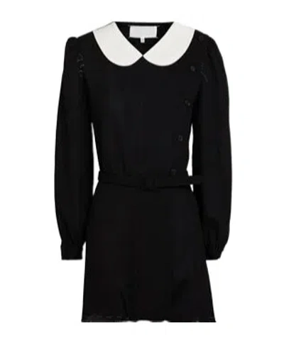 Maison Margiela Elegant Wool Playsuit With Belted Waist In Black