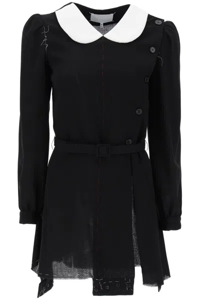 MAISON MARGIELA CONVERTIBLE MINI DRESS IN WOOL