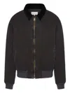 Maison Margiela Yoke Caban Jacket Man Black In Black
