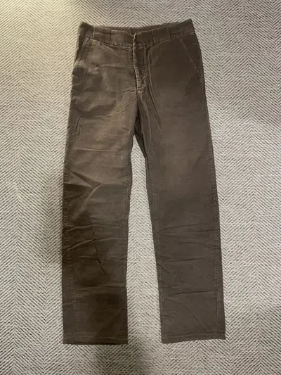 Pre-owned Maison Margiela Corduroy Pants Cargo Pants In Brown