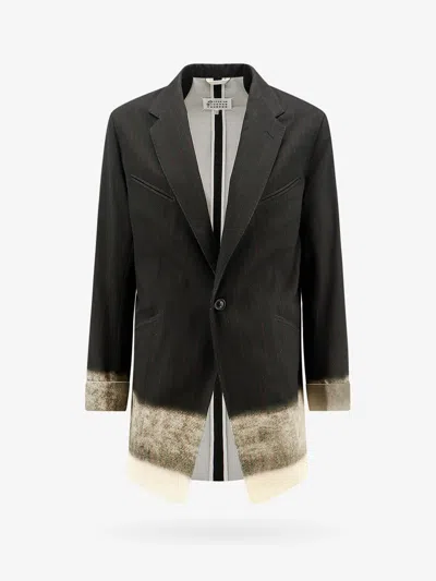 MAISON MARGIELA COTTON BLAZER WITH PINSTRIPED MOTIF