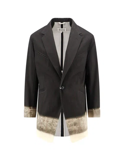 MAISON MARGIELA COTTON BLAZER WITH PINSTRIPED MOTIF