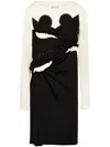 Maison Margiela Spliced-jersey Midi Dress