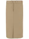 Maison Margiela Cotton Blend Midi Skirt