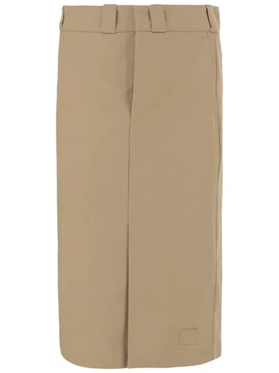 Maison Margiela Cotton Blend Midi Skirt