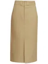 Maison Margiela Midi Skirt In Brown
