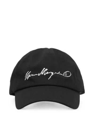 Maison Margiela Cotton Cap In Black