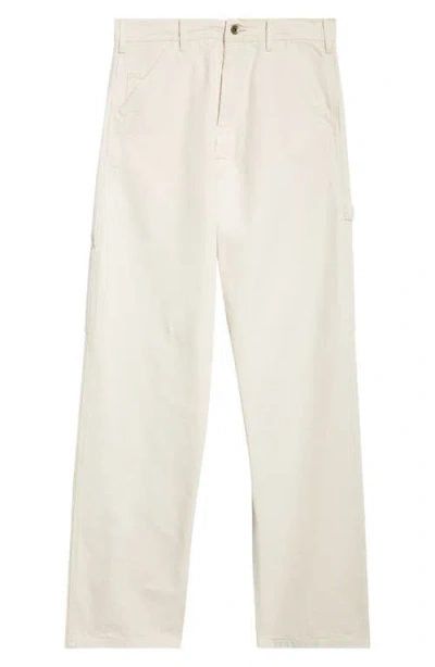 Maison Margiela Ivory Cotton Cargo Pants In Neutral