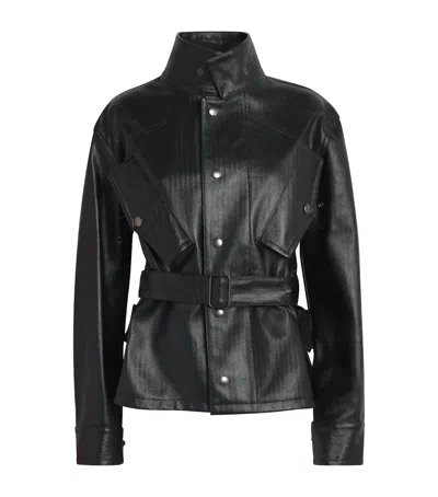 MAISON MARGIELA COTTON COATED CABAN JACKET