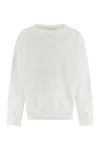 Maison Margiela Classic White Cotton Crew-neck Sweatshirt For Men