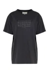 Maison Margiela Women's Cotton T-shirt In Black