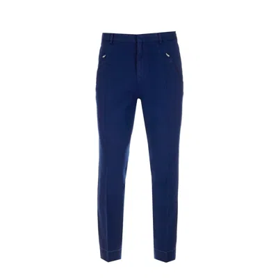 Maison Margiela Cotton Denim Trousers Men In Blue