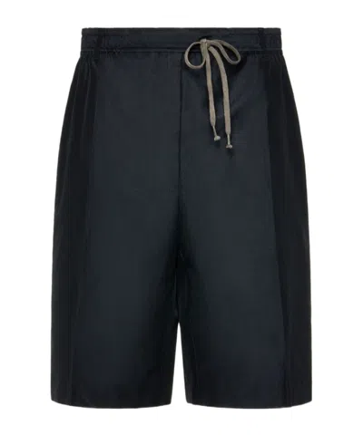 Maison Margiela Cotton Drawstring Shorts In Blue