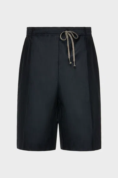 Maison Margiela Cotton Drawstring Shorts Woman Dark Blue