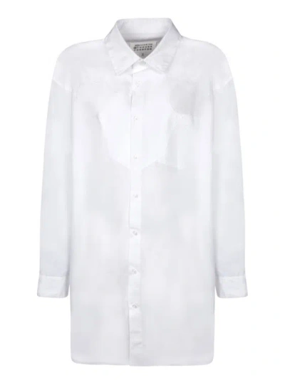 Maison Margiela Cotton Dress Shirt In White