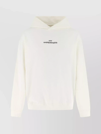 MAISON MARGIELA COTTON HOODED OVERSIZE SWEATER