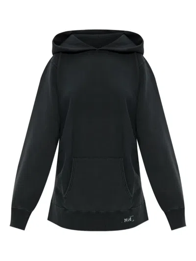 Maison Margiela Cotton Hoodie In Black