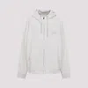 Maison Margiela Numerical Logo Hooded Sweatshirt In M Ecru Melange