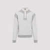 Maison Margiela Cotton Hoodie With Pointed Collar And Side Pockets In M Grey Melange