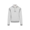 Maison Margiela Cotton Hoodie With Pointed Collar And Side Pockets In Gray