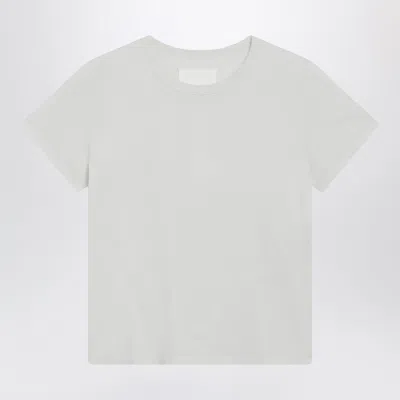 Maison Margiela Cotton Jersey Short-sleeve Crew-neck T-shirt In White In Gray