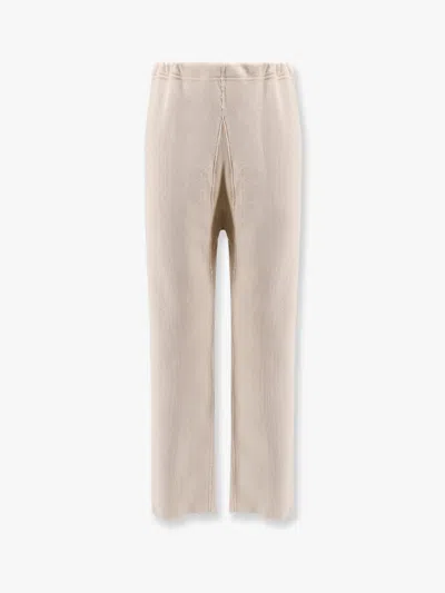 Maison Margiela Cotton Jogger Trousers In White