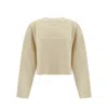 Maison Margiela Cotton Logo Sweatshirt Women In Yellow