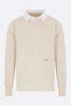Maison Margiela Polo Shirt With Print In Ivory