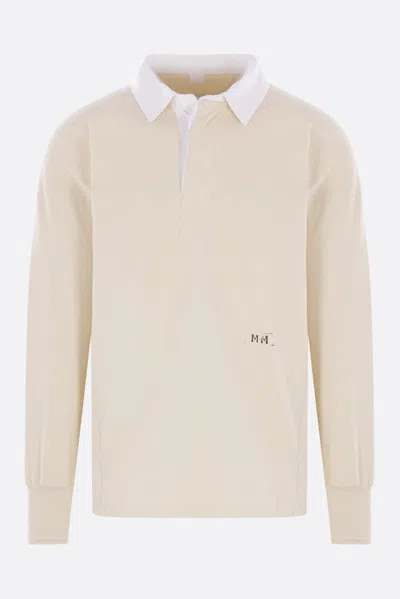 MAISON MARGIELA COTTON LONG-SLEEVE POLO SHIRT