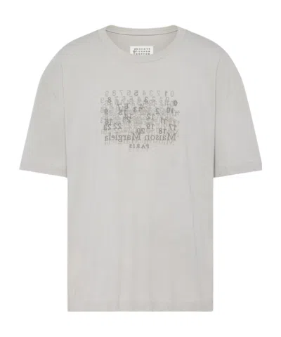 Maison Margiela Graphic Print Crew Neck Short Sleeve T-shirt In Multi