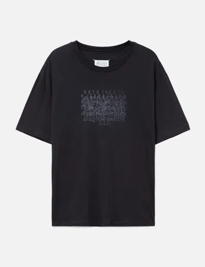 Maison Margiela Cotton Numerical T-shirt In Black