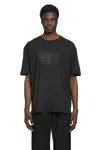 Maison Margiela Classic Black T-shirt With Round Neckline And Short Sleeves In Gray