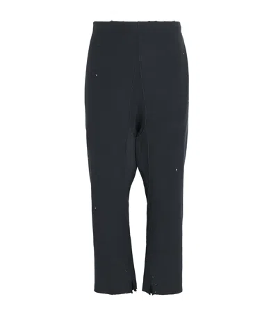 Maison Margiela Cotton Paint Splatter Sweatpants In Blue