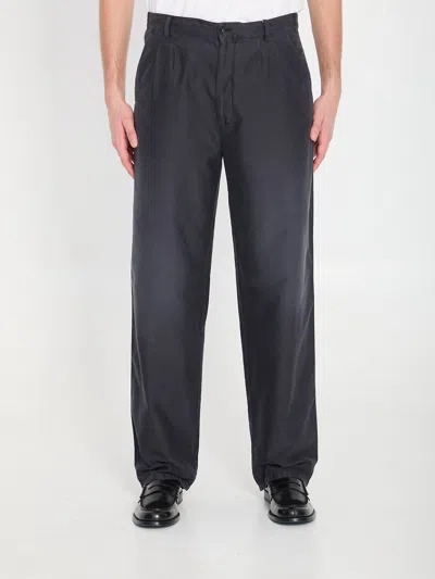 Maison Margiela Cotton Pants In Black