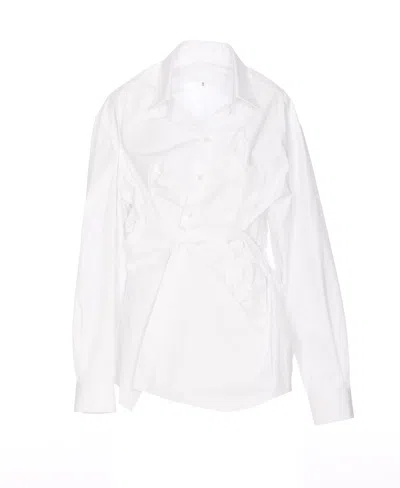 Maison Margiela Cotton Popeline Shirt In White