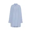 Maison Margiela Cotton Poplin Pinstripe Shirt Woman White