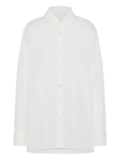 Maison Margiela Cotton Poplin Shirt Woman White