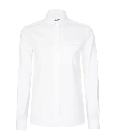 Maison Margiela Cotton Poplin Womens Shirt In White