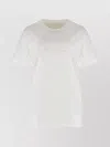 Maison Margiela Cotton Round Neck T-shirt With Short Sleeves In White