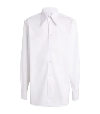 Maison Margiela Oversized Cotton Shirt In White